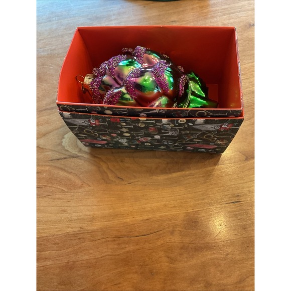 NEW John Derian X Target 2025 Glass Artichoke Ornament NEW IN BOX - Picture 3 of 3